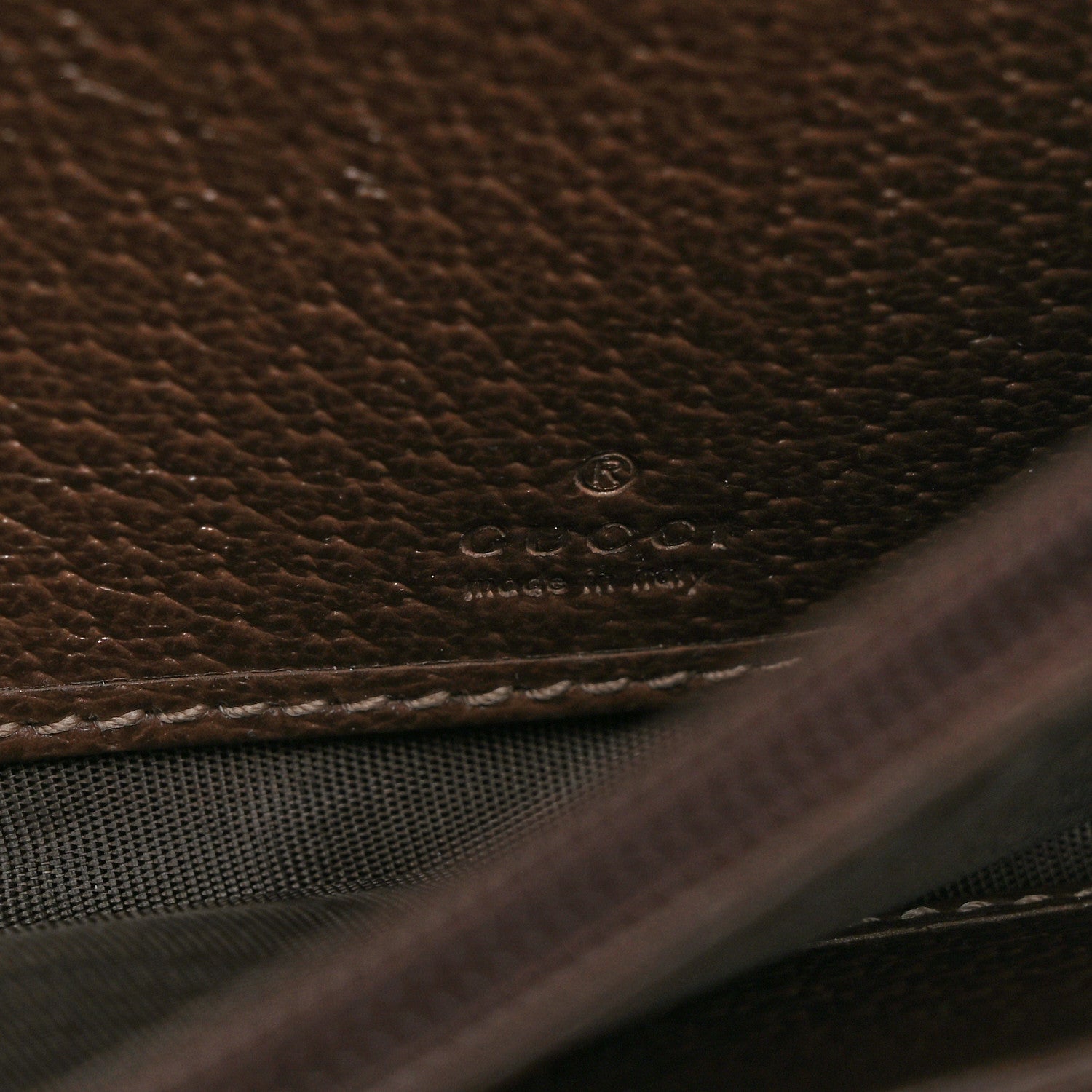 Gucci GG Supreme Monogram Web Ophidia Wallet On Chain Brown 6 of 11
