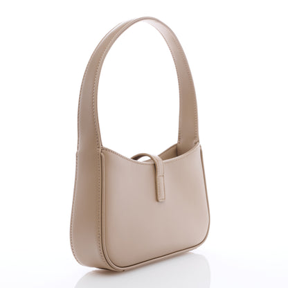 Saint Laurent Vegetable Le 5 A 7 Mini Hobo Dark Beige 3 of 8