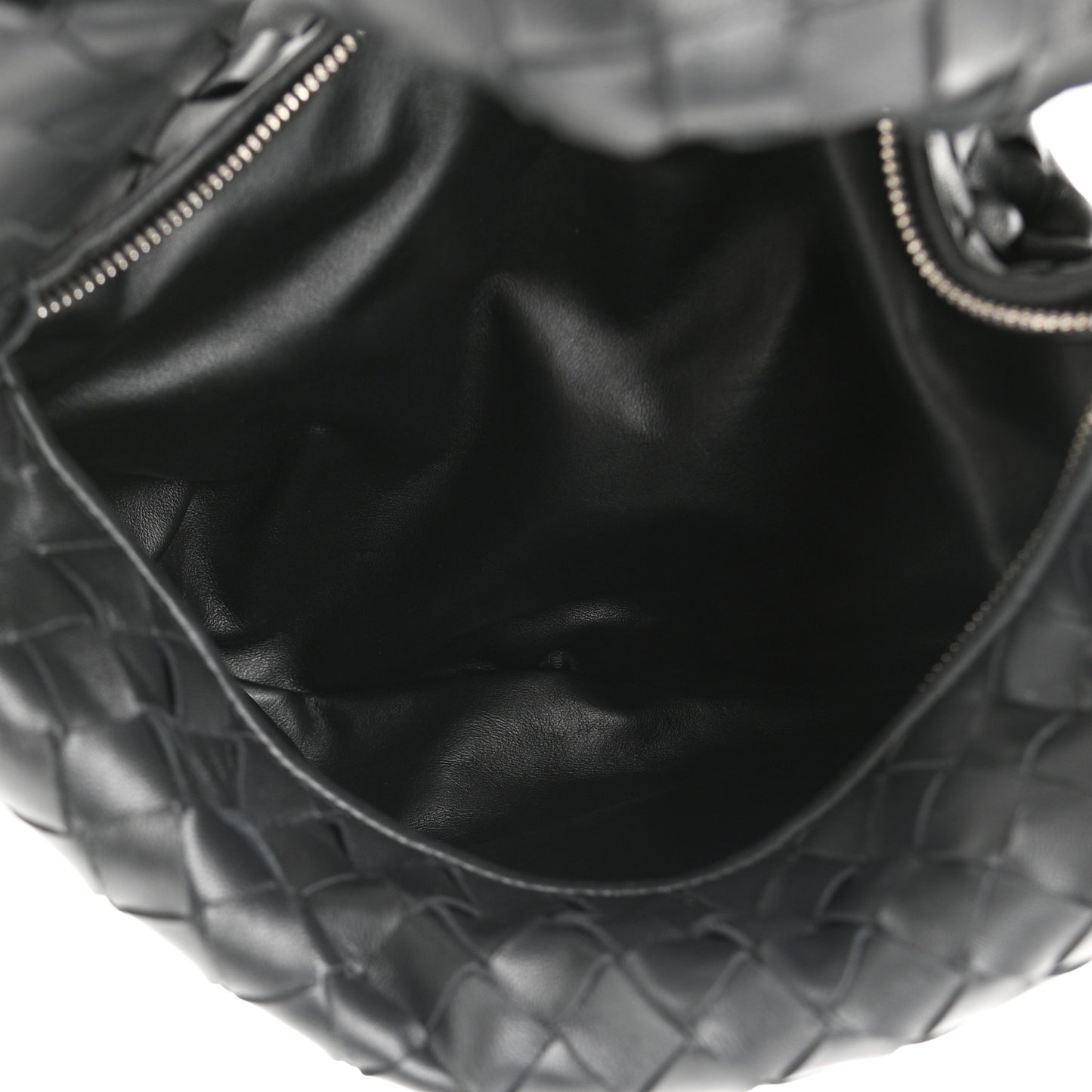 Nappa Intrecciato Teen Jodie Hobo Black