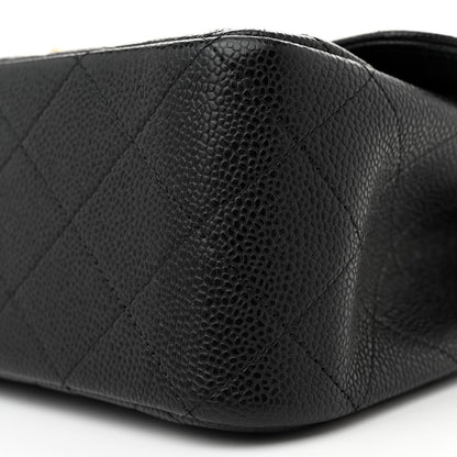 Chanel Caviar Quilted Jumbo Double Flap Black 10 of 11