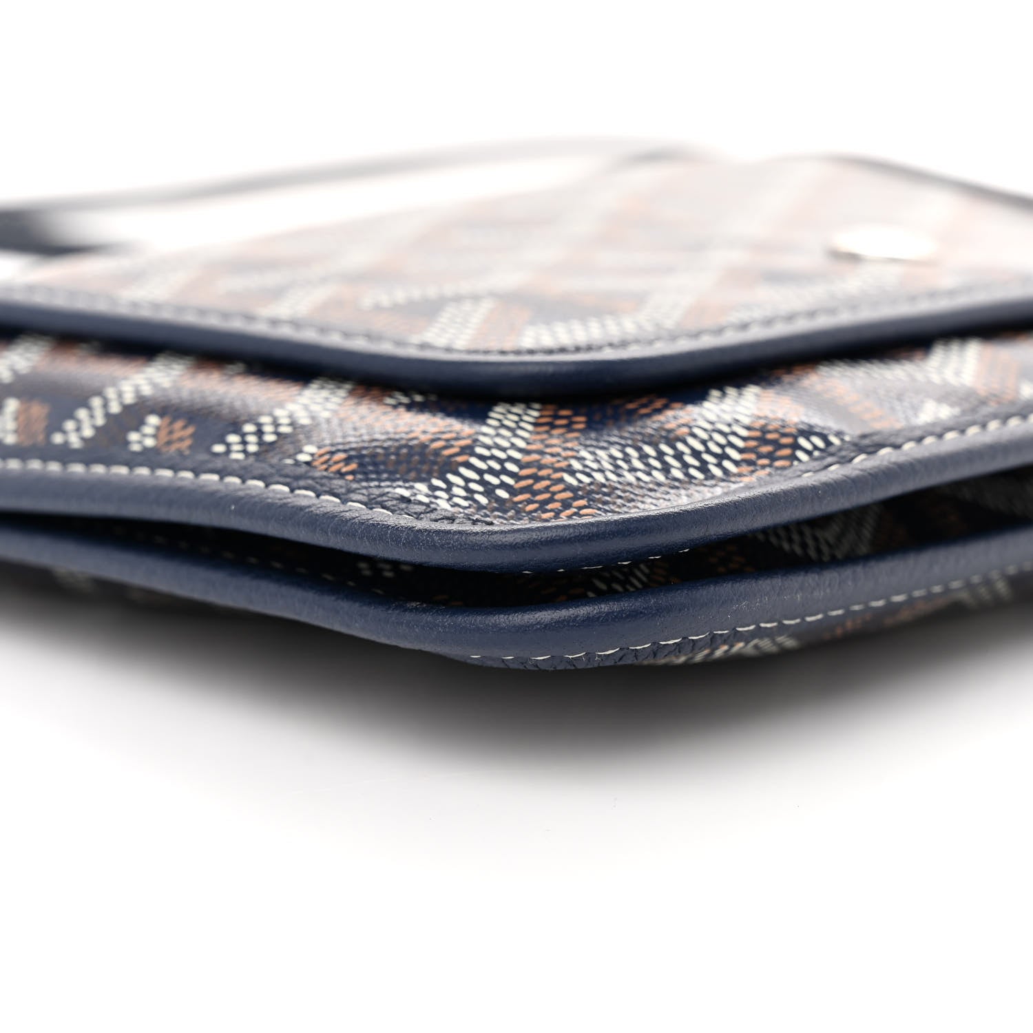 Goyard Goyardine Plumet Wallet Clutch Navy 9 of 10