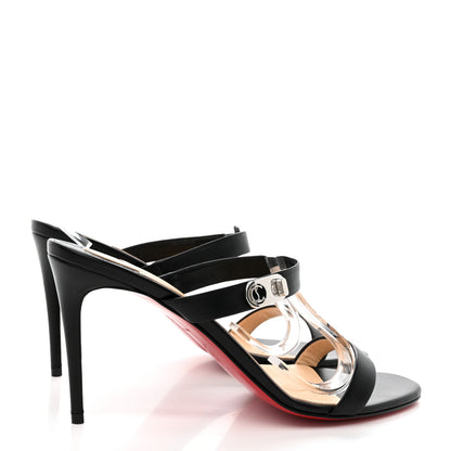 Christian Louboutin Kid Lock Me 85 Slide Sandals 41 Black 4 of 12