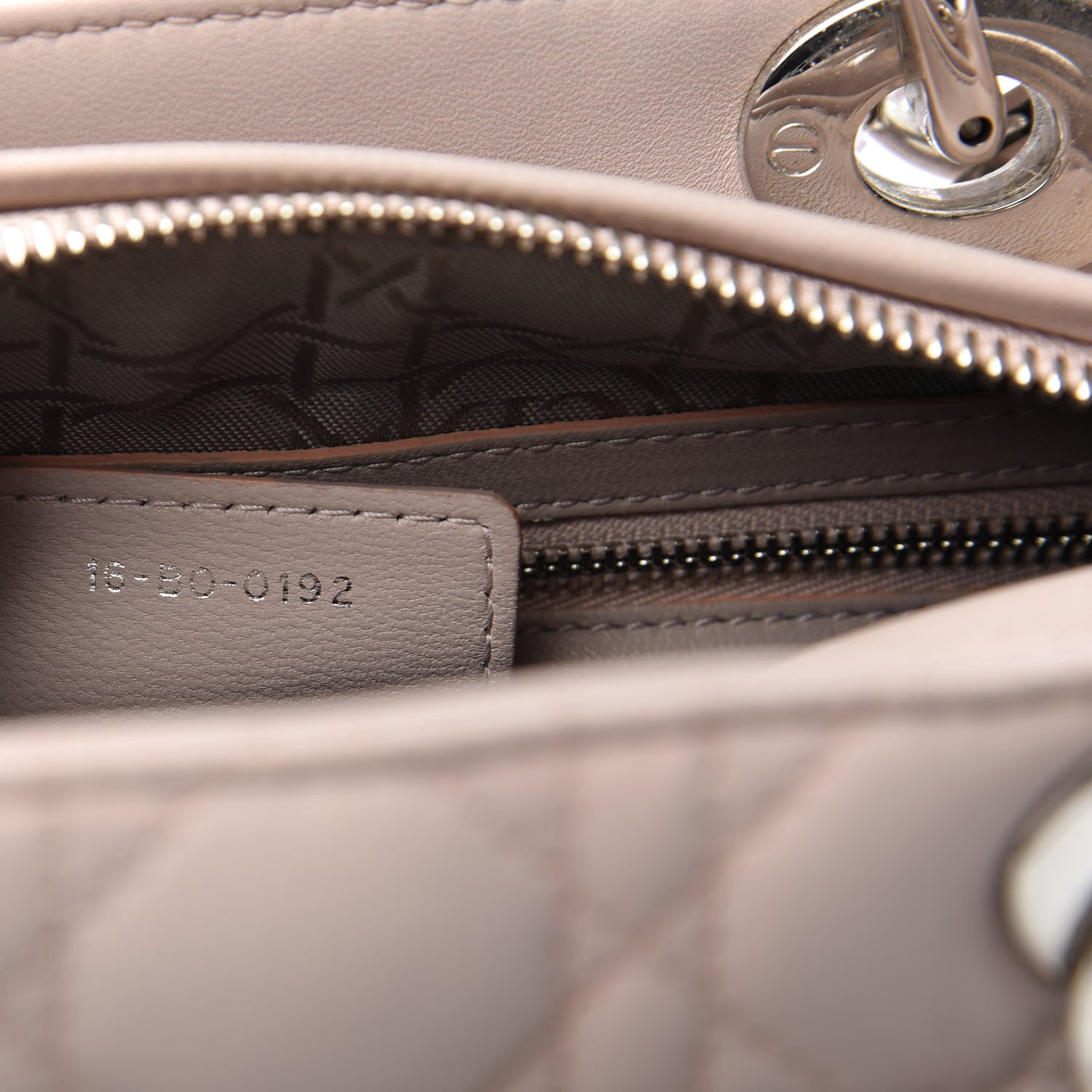 Christian Dior Lambskin Cannage Medium Lady Dior Light Pink 9 of 11