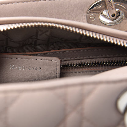 Christian Dior Lambskin Cannage Medium Lady Dior Light Pink 9 of 11