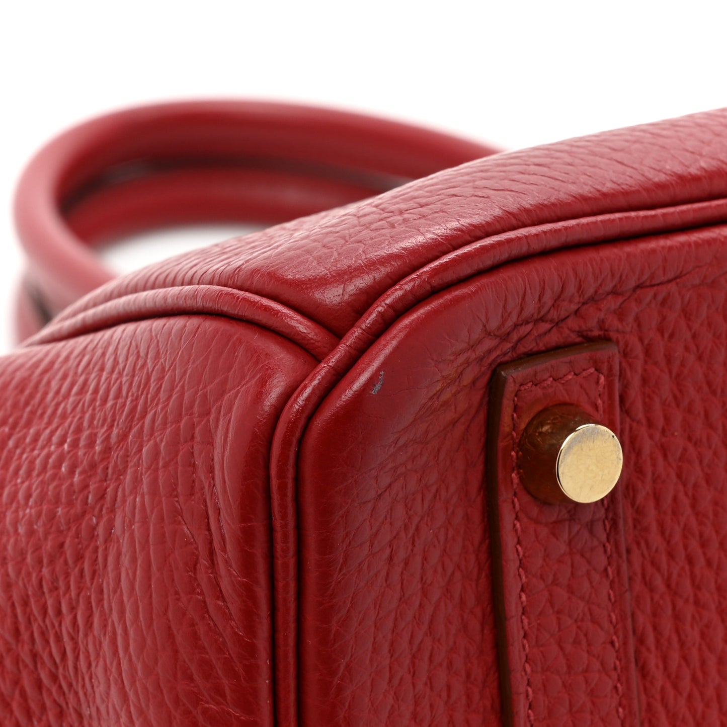 Taurillon Clemence Birkin 30 Rouge Garance