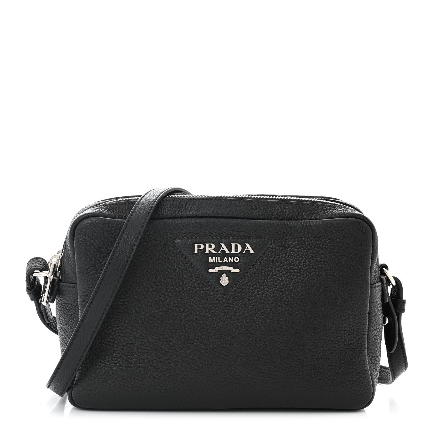 Prada Vitello Daino Soft Camera Crossbody Black 1 of 11