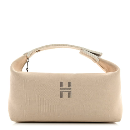 Hermes Canvas Small Bride-A-Brac Pouch Natural 1 of 7