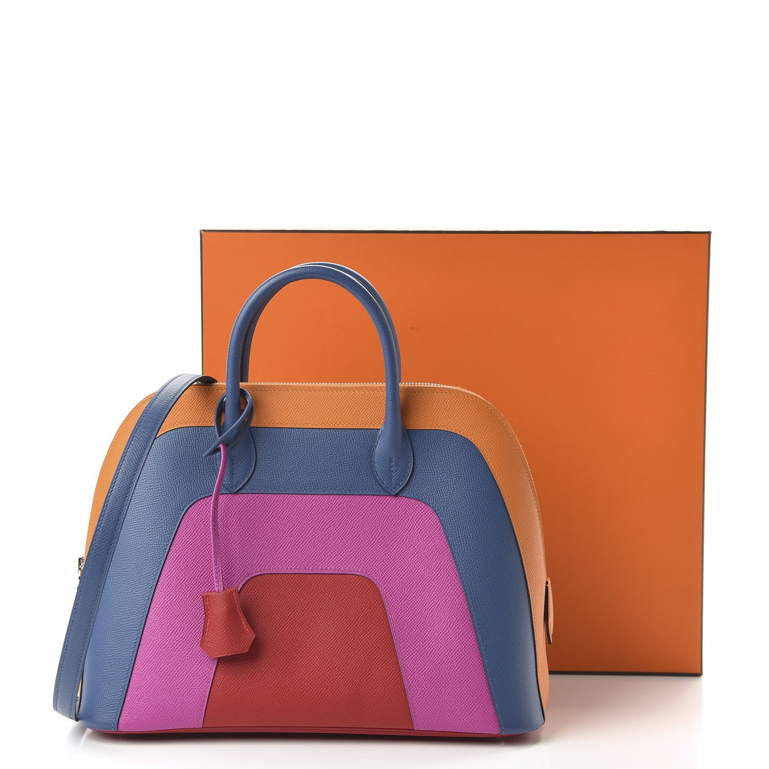 Hermes Epsom 1923 Sunset Bolide 30 Abricot Agate Magnolia Casaque 10 of 10