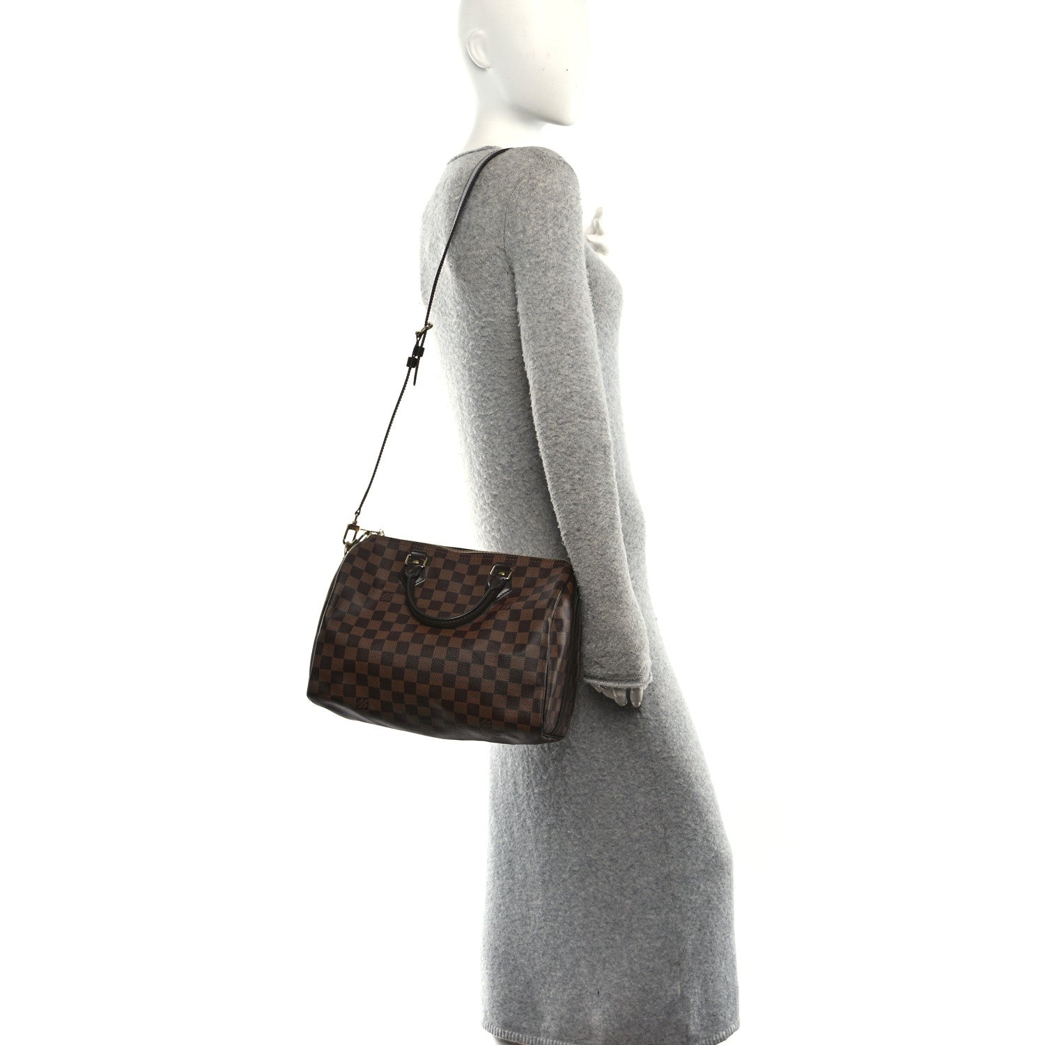 Louis Vuitton Damier Ebene Speedy Bandouliere 30 2 of 11