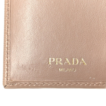 Prada Vitello Move Bi-Fold Card Holder Wallet Cipria 6 of 6