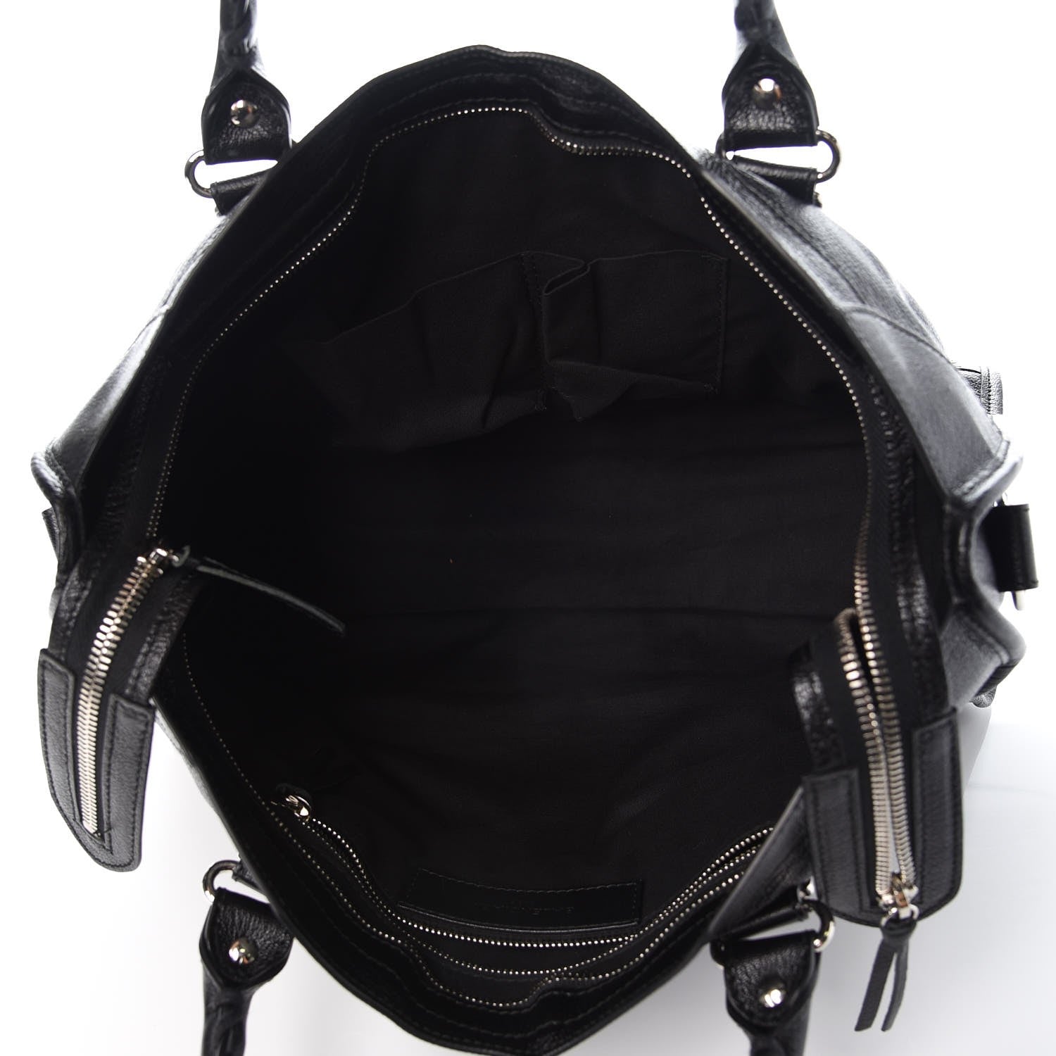Balenciaga Chevre Silver Metallic Edge Hardware City Black 5 of 7