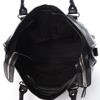Balenciaga Chevre Silver Metallic Edge Hardware City Black 5 of 7