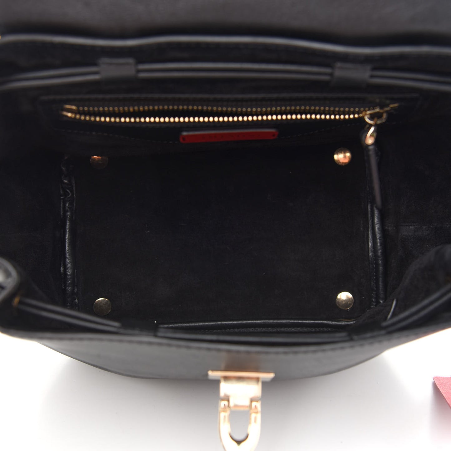 Vitello Rockstud Demilune Backpack Black