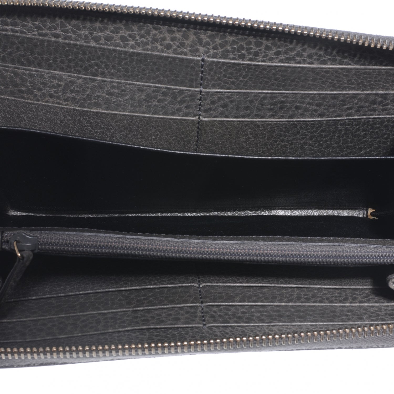 Gucci Guccissima Bamboo Tassel Zip Around Wallet Grey 5 of 7