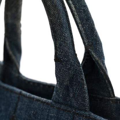 Prada Denim Canapa Small Logo Tote Avio 16 of 18