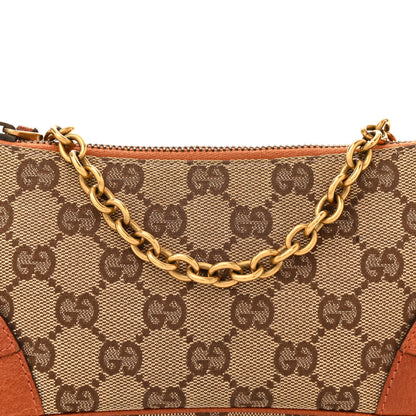 Gucci Monogram Horsebit Nail Chain Pochette Orange 8 of 11