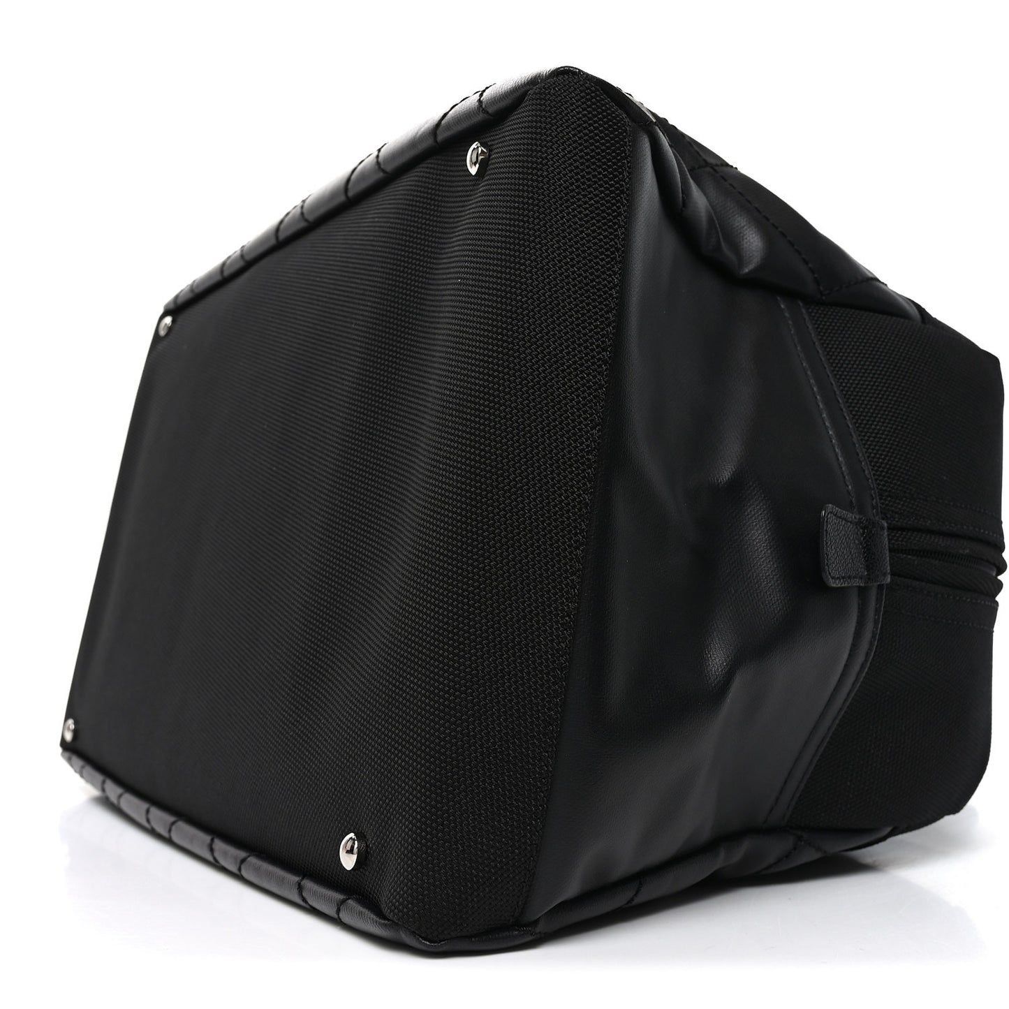 Coated Canvas Quilted Paris Biarritz Bowler Black