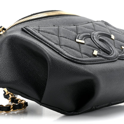 Chanel Caviar Quilted Filigree Waist Bag Black 9 of 10