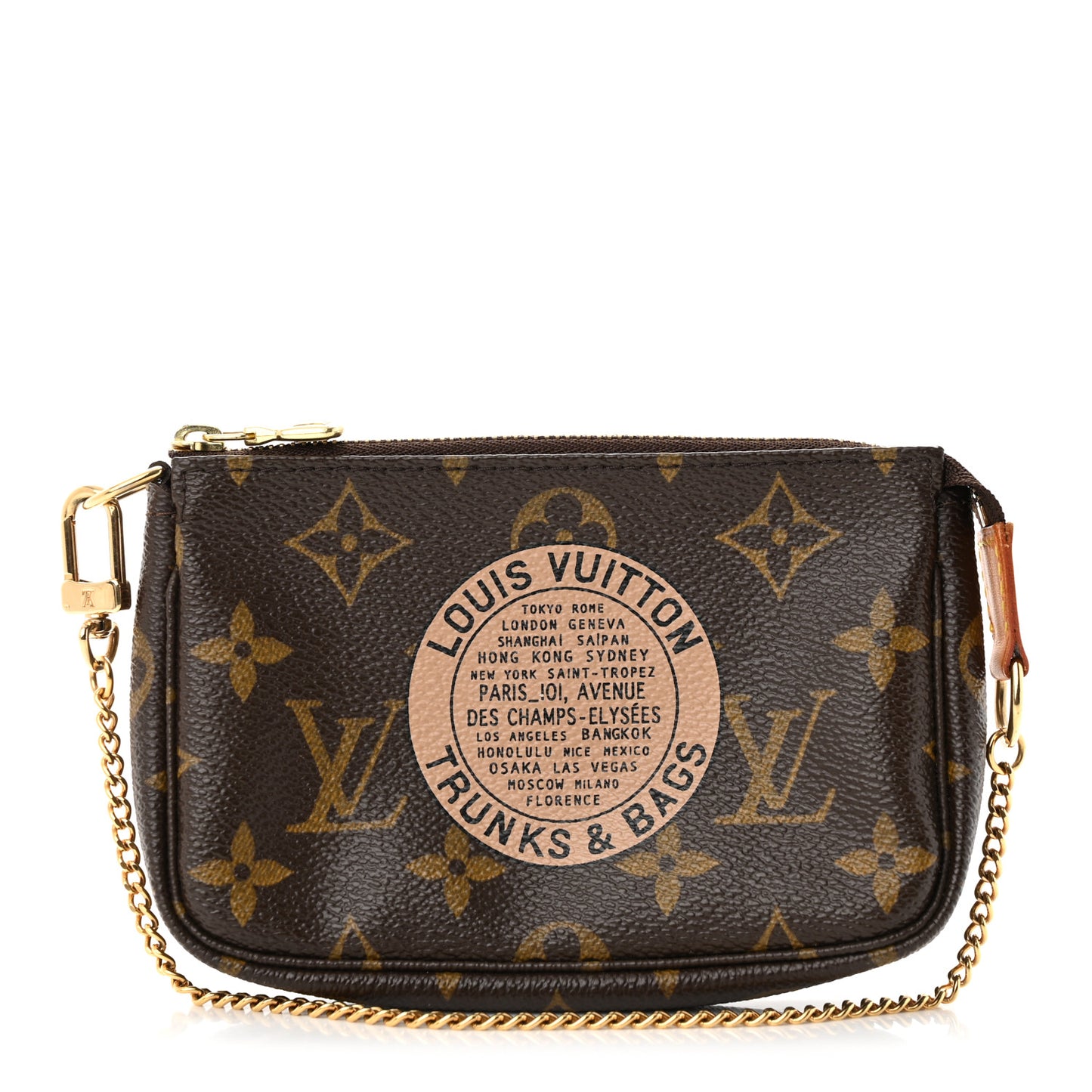 Monogram Complice Trunks and Bags Mini Pochette Accessories Beige