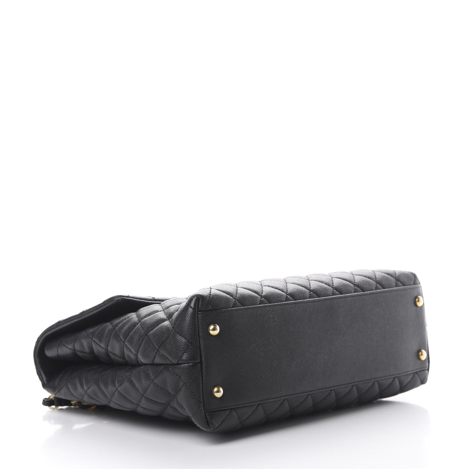 Chanel Caviar Quilted Large Coco Handle Flap Black 3 of 11