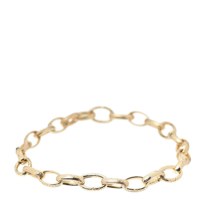 Gucci 18K Yellow Gold Open Link Chain Bracelet 18 1 of 8