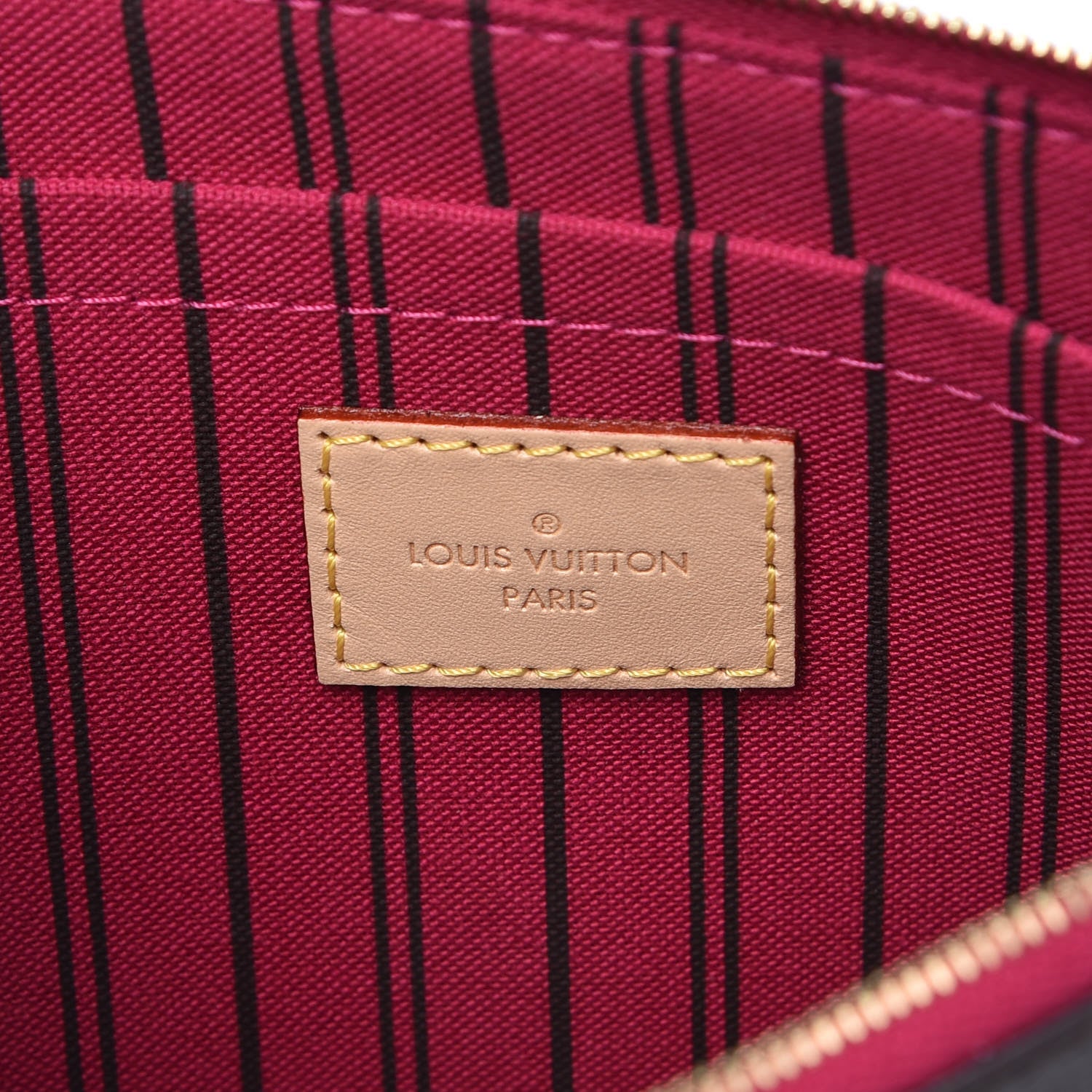 Louis Vuitton Monogram Neverfull MM GM Pochette Pivoine 6 of 8