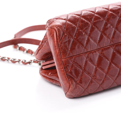 Chanel Glazed Calfskin Quilted Medium Just Mademoiselle Red 9 of 10