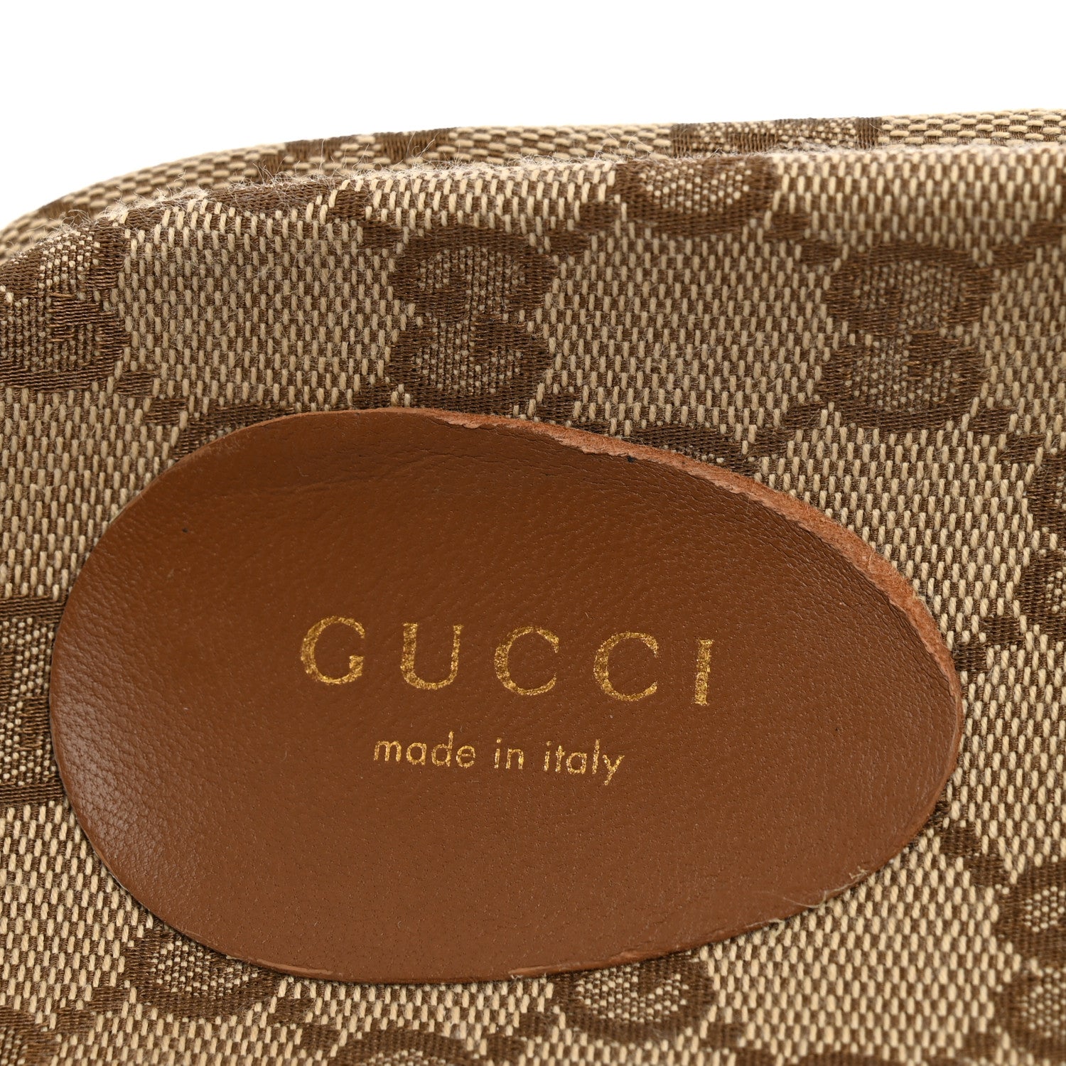 Gucci Original GG Canvas Monogram Womens GG Platform Sandals 38.5 Beige Ebony Sundial 8 of 10