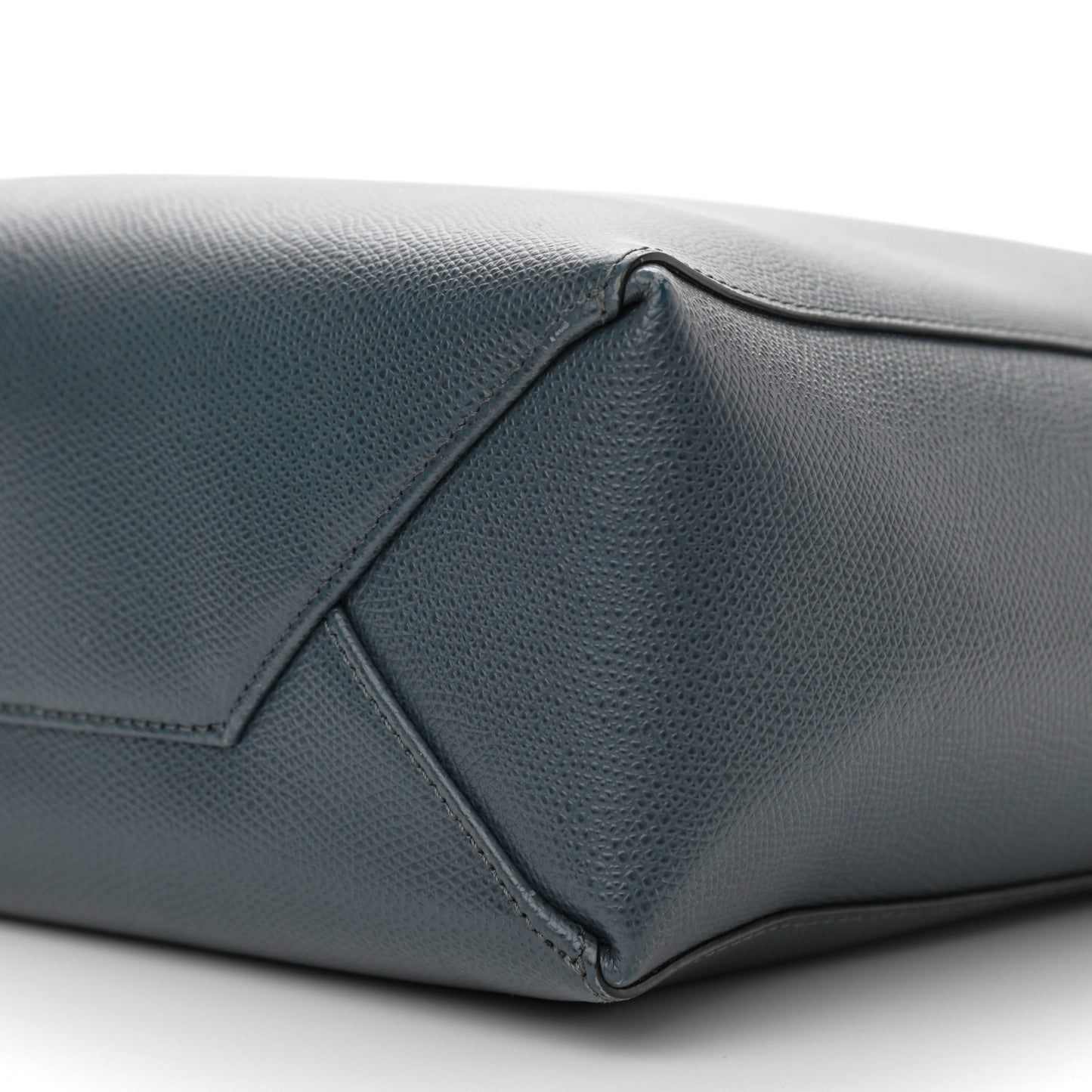 Grained Calfskin Small Vertical Cabas Storm