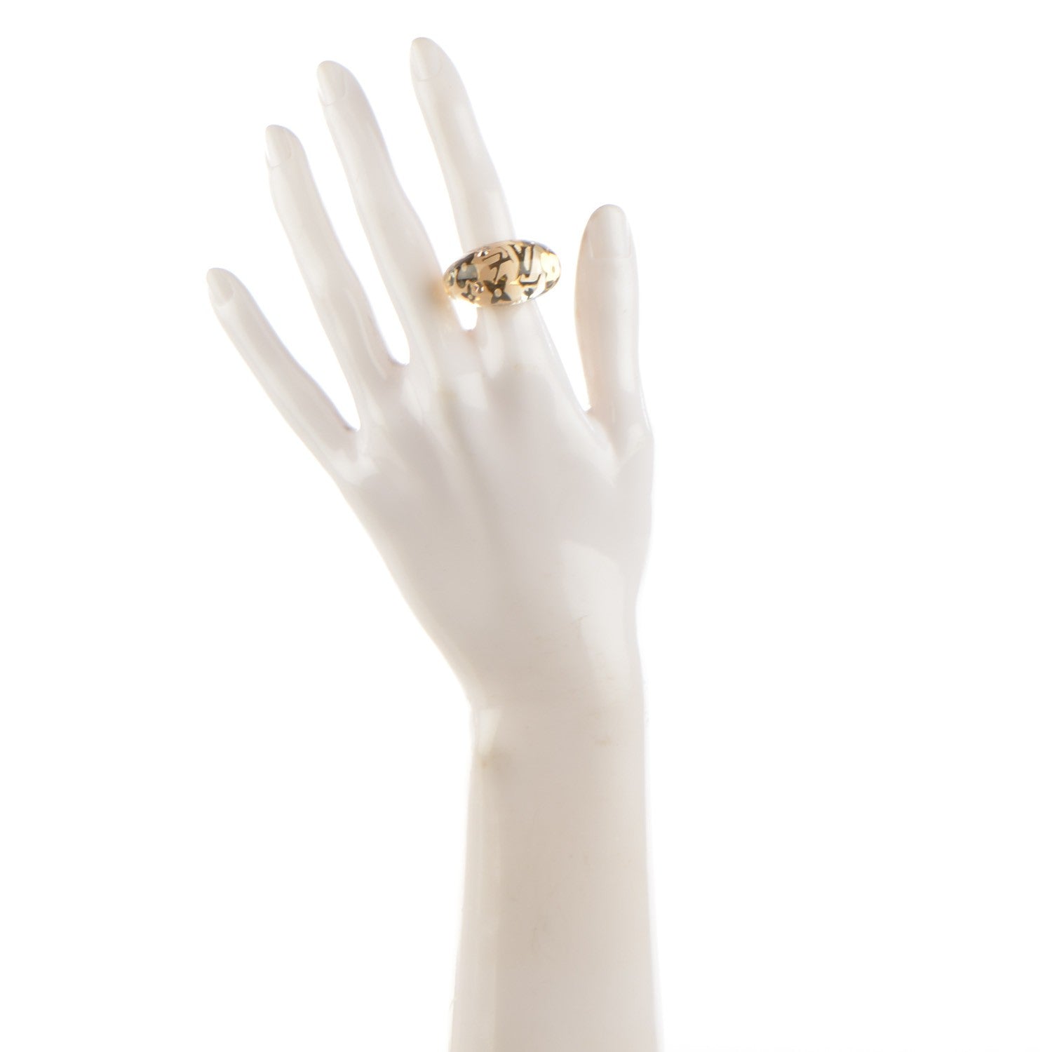 Louis Vuitton Resin Swarovski Inclusion Ring S Transparent 2 of 5