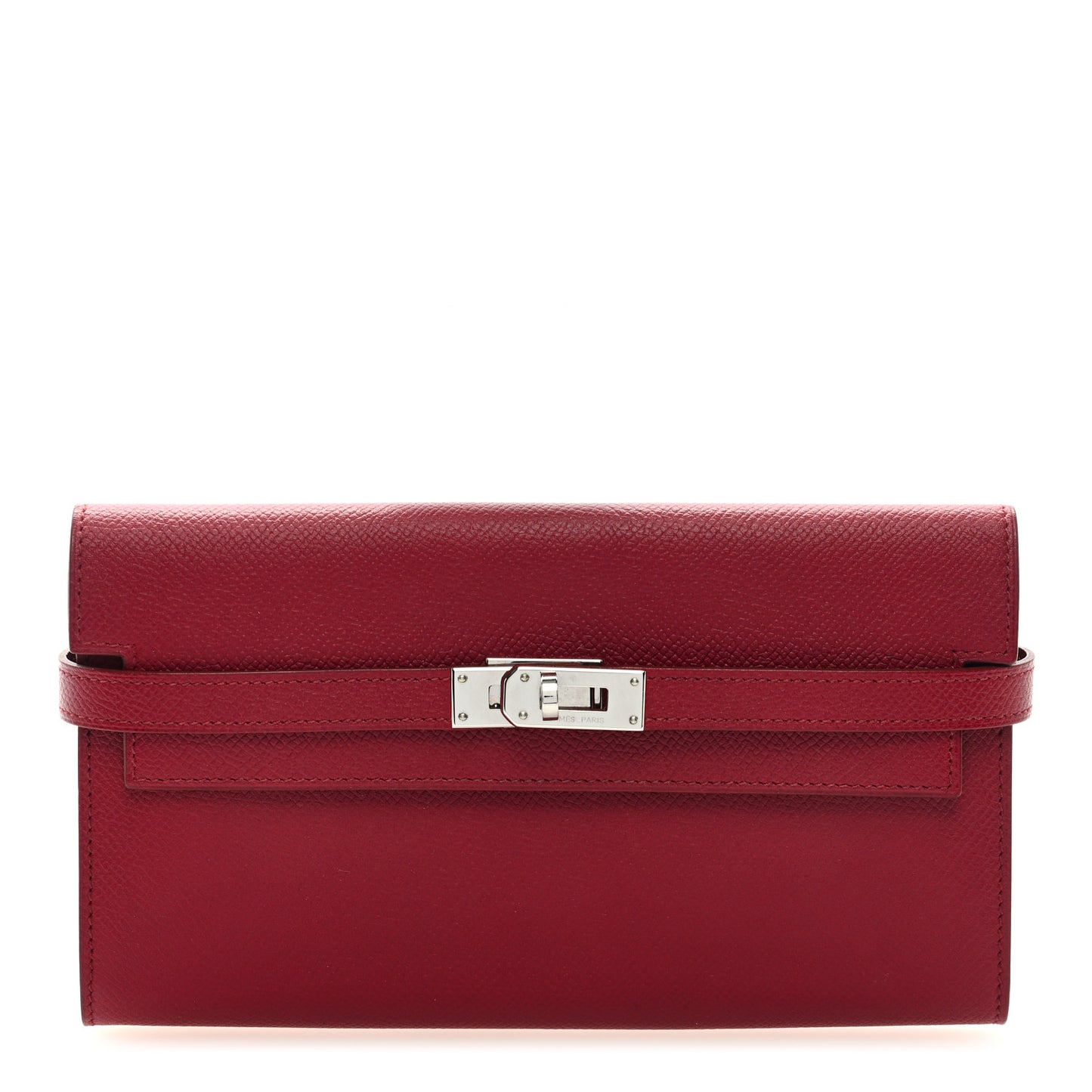 Epsom Kelly Longue Wallet Rouge Grenat