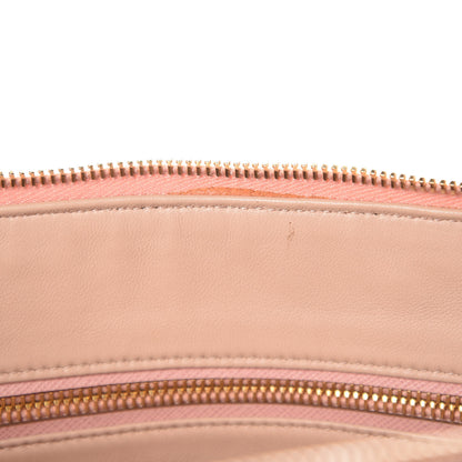 Prada Saffiano Lux Bi-Color Promenade Dome Tote Orchidea Talco 8 of 18