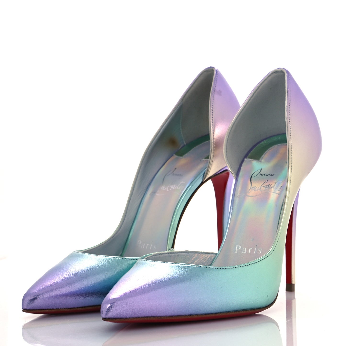 Iridescent Nappa Lam Licorne Iriza 100 Pumps 36 Multicolor