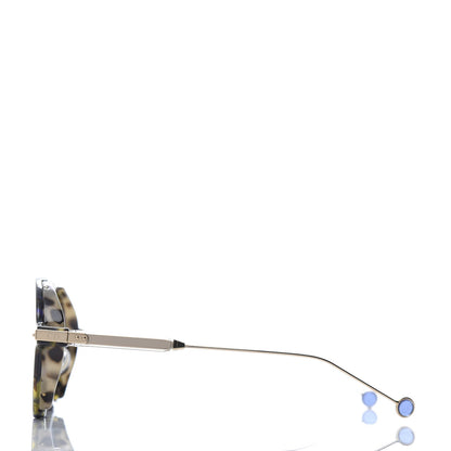 Christian Dior Acetate Umbrage Round Sunglasses Tortoise Blue 3 of 7
