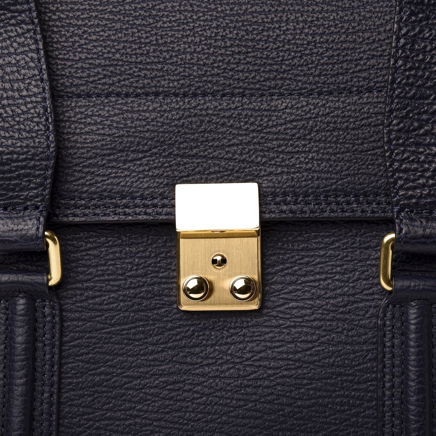 3.1 Textured Calfskin Large Pashli Satchel Ink