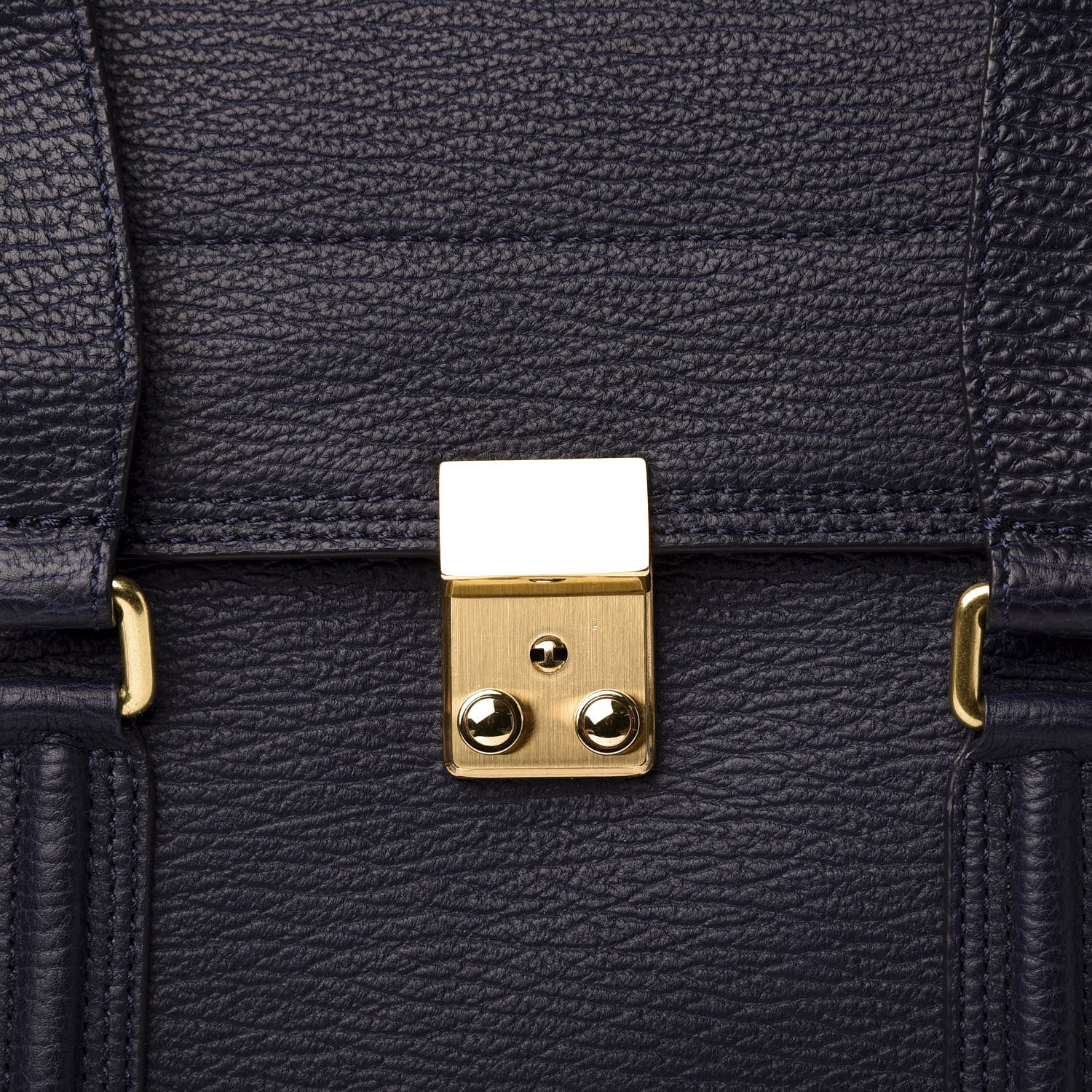3.1 Phillip Lim 3.1 Textured Calfskin Large Pashli Satchel Ink 9 of 10