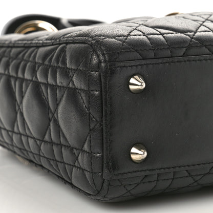 Christian Dior Lambskin Cannage Small My ABCDior Lady Dior Black 7 of 8