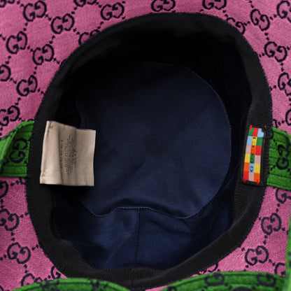 Gucci Monogram Multicolor Wide Brim Hat M Pink Multicolor 7 of 9