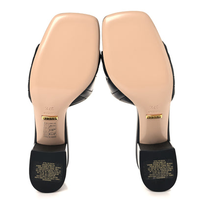 Gucci Nappa Matelasse GG Marmont 55mm Slide Sandals 37.5 Black 6 of 10