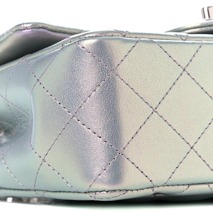 Chanel Iridescent Calfskin Quilted Mini Rectangular Flap Light Purple 8 of 12