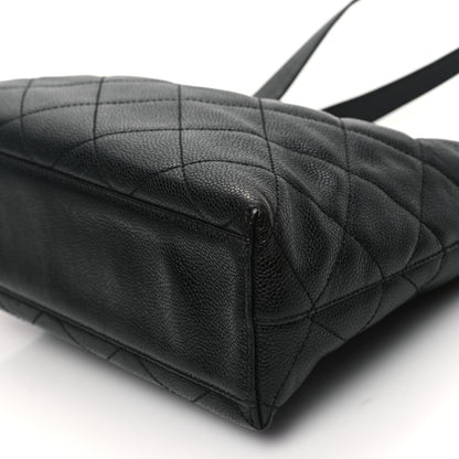 Chanel Caviar Diamond Flap Shoulder Bag Black 11 of 12