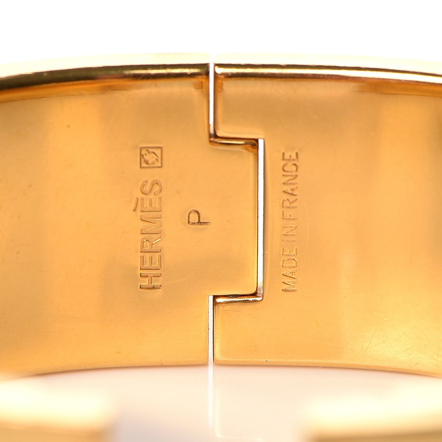 Hermes Enamel Wide Clic Clac H Bracelet PM Rouge Corail 4 of 5