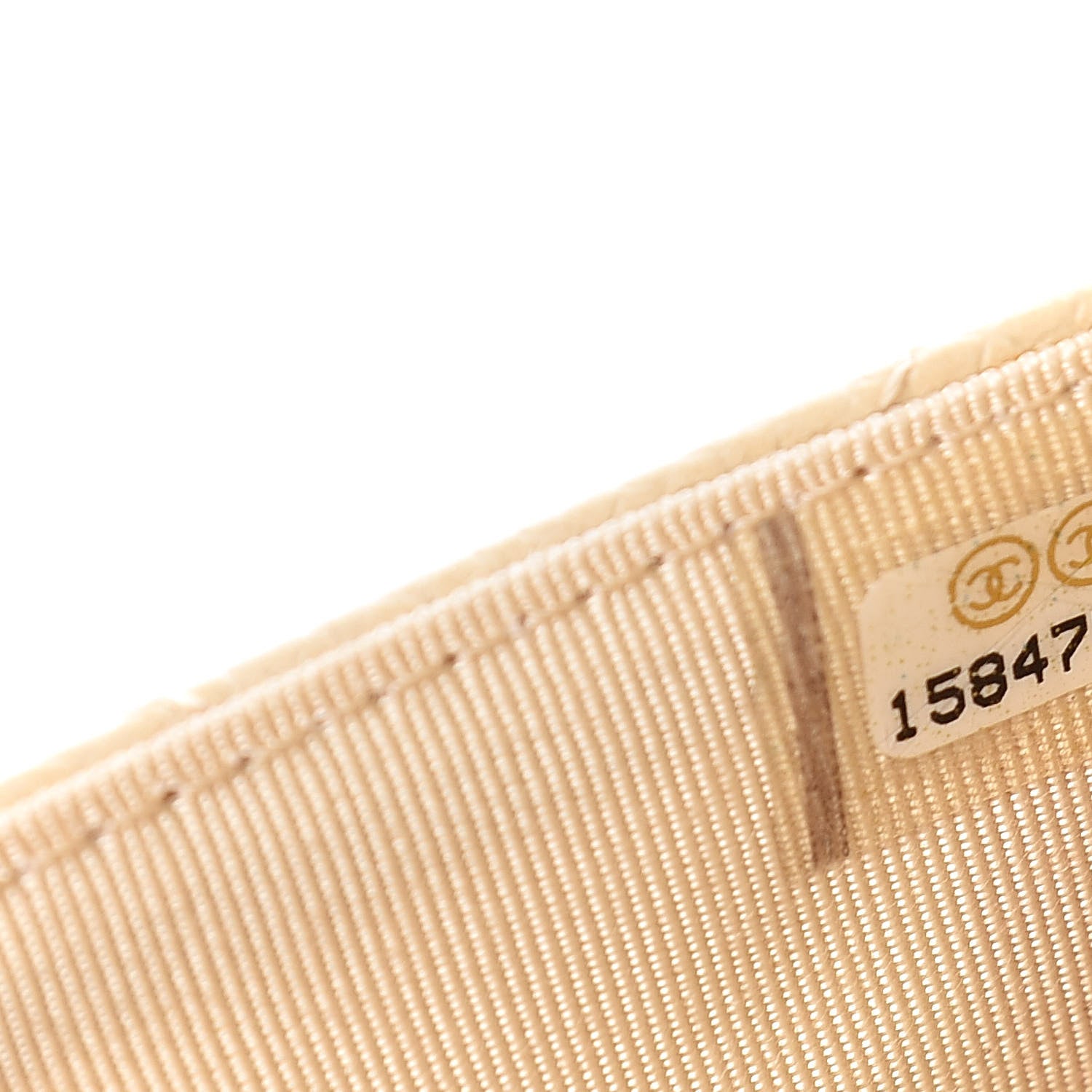 Chanel Caviar Quilted Wallet On Chain WOC Light Beige 8 of 11