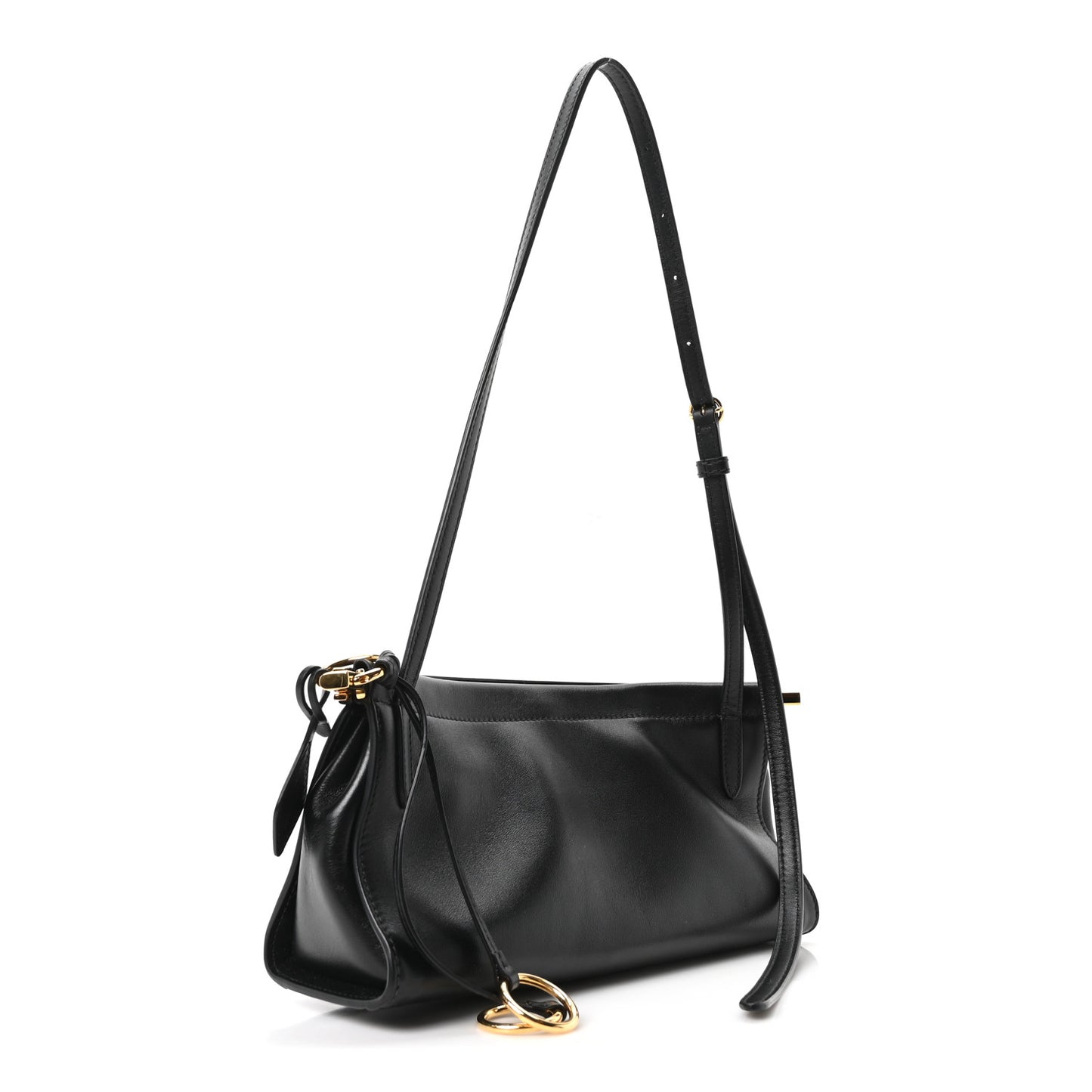 Calfskin Small Le Click East West Bag Black