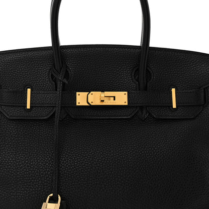 Hermes Taurillon Clemence Birkin 30 Black 8 of 12