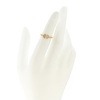 Tiffany 18K Yellow Gold Diamond T Wire Ring 48 4.5 2 of 5