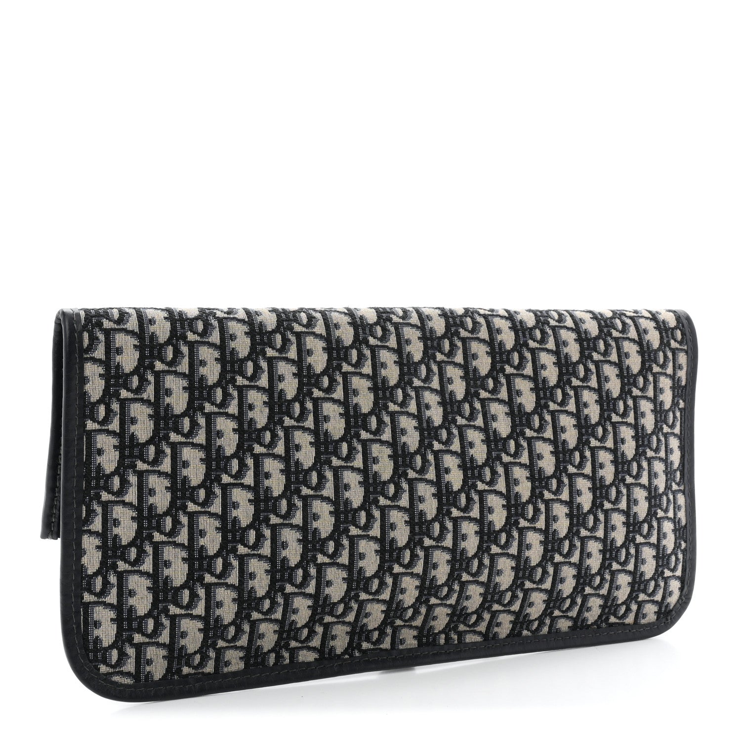 Christian Dior Oblique Fold Over Clutch Blue 3 of 7