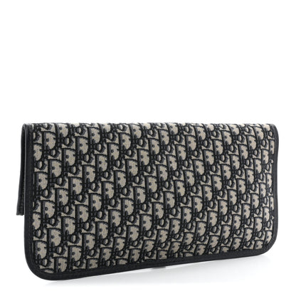 Christian Dior Oblique Fold Over Clutch Blue 3 of 7