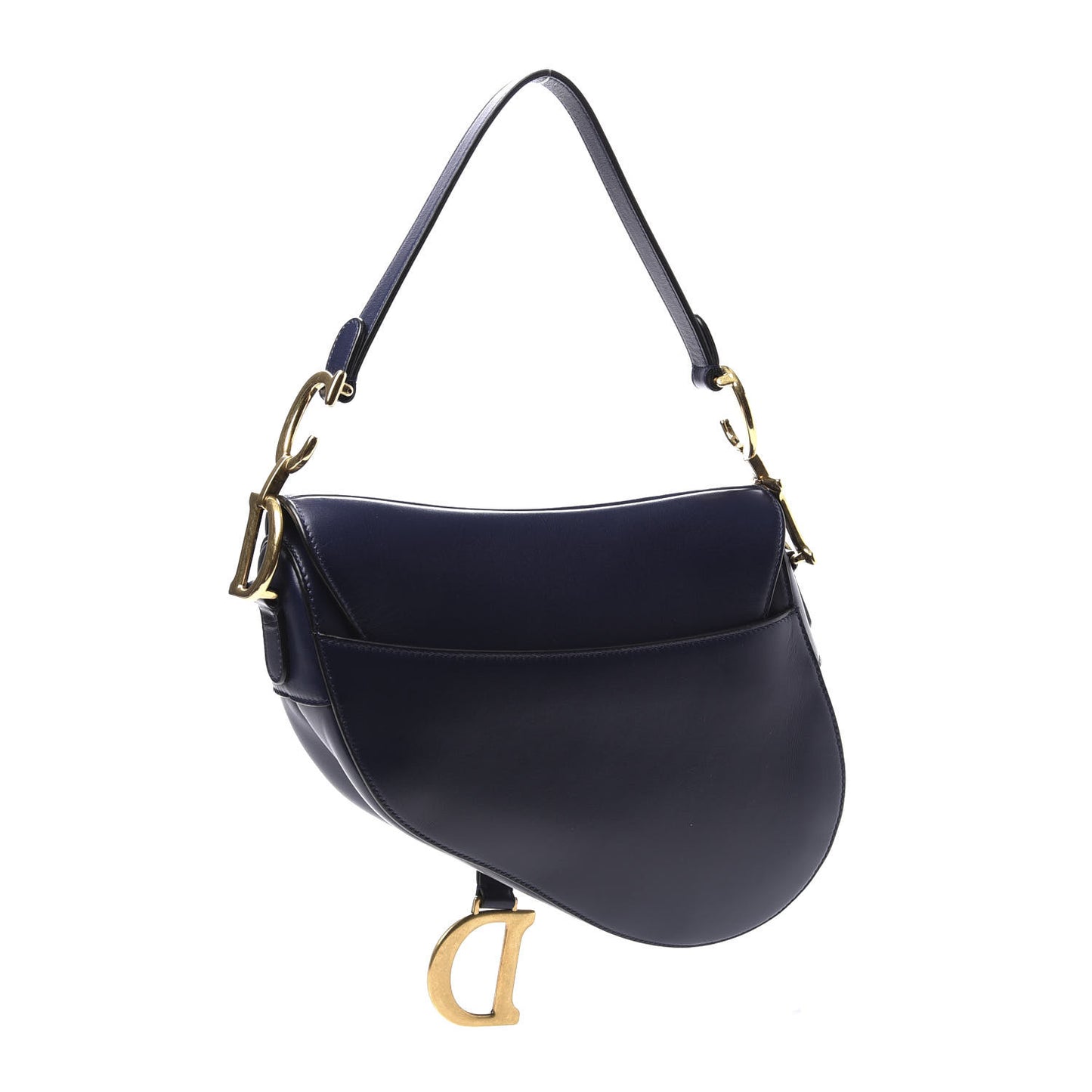 Calfskin Saddle Bag Indigo Blue