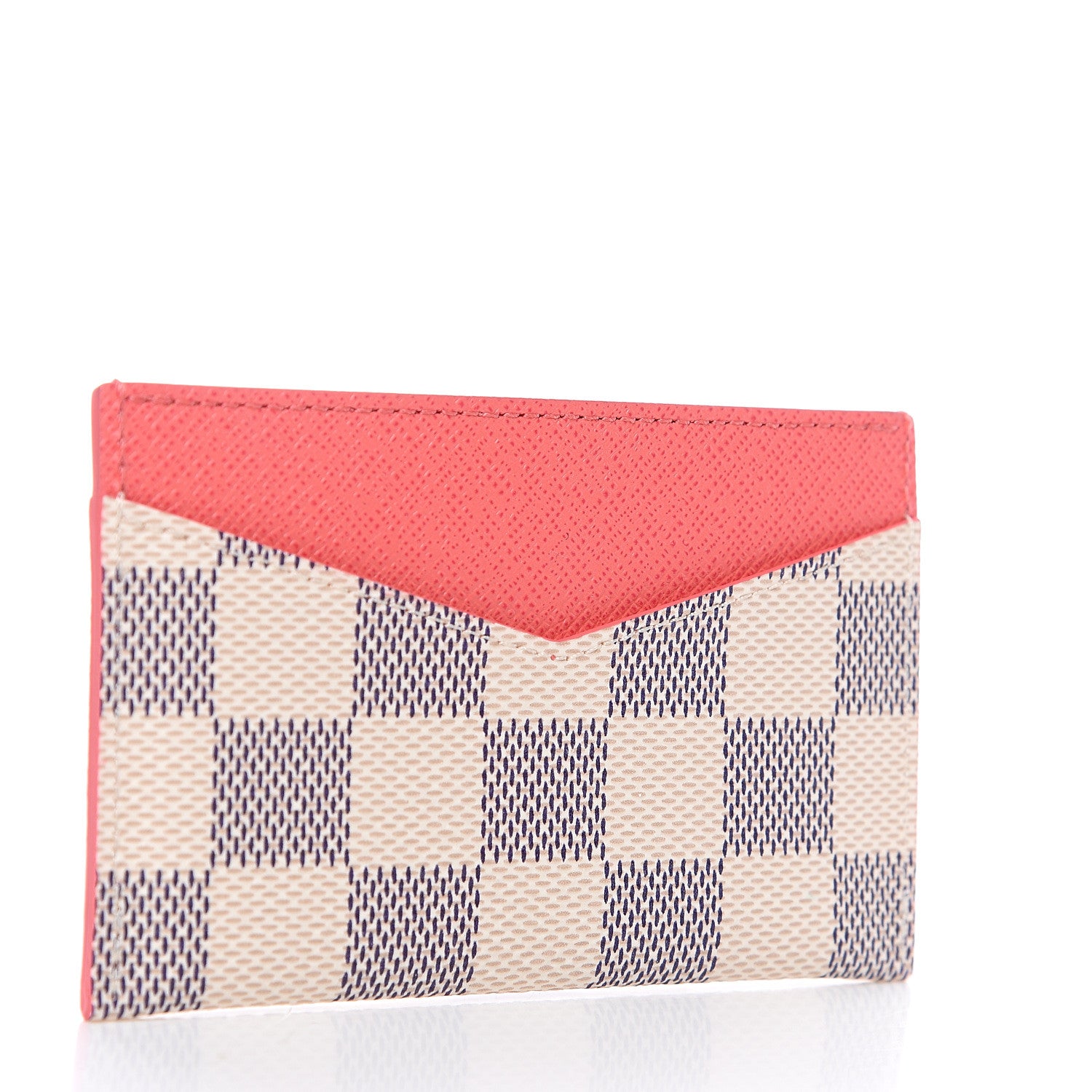 Louis Vuitton Damier Azur Daily Card Holder Rose Papaye 2 of 6